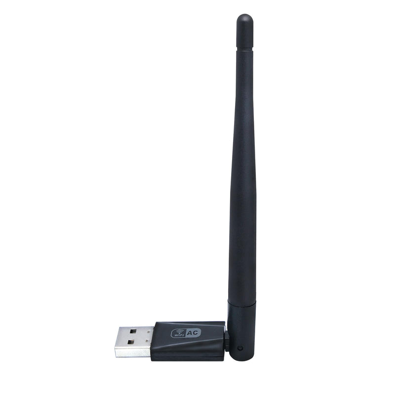 JAPOO RTL8811AU WiFi Wireless USB WiFi Adapter for Desktop PC and Laptop,600Mbps High Gain Dual Band 3.5dBi Antenna 5.8G/2.4G WiFi Adapter,Supports Win7/8/8.1/10/Linux (with Antenna) W58L-600M