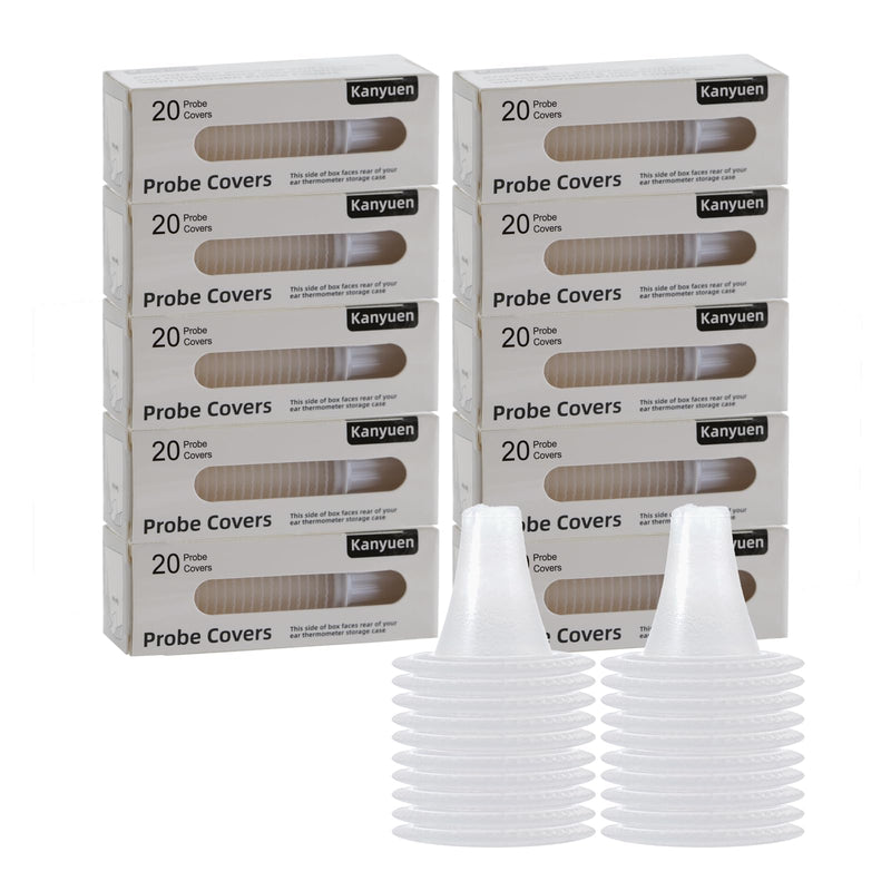 200X Ear Thermometer Probe Covers, Disposable Lens Filters for Braun Thermoscan Themometer, BPA-Free, Refill Covers for Accurate Digital Temperature Readings 200