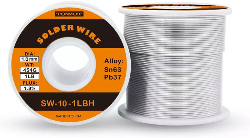 TOWOT High Purity Tin Lead Rosin Core Solder Wire 1lb