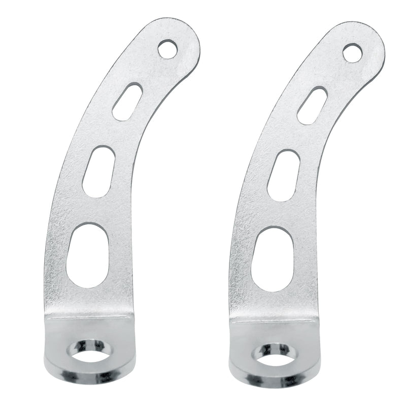 4708 Throttle Return Spring Bracket, Chrome ,Carburetor Throttle Return Spring Bracket - 2 Pack