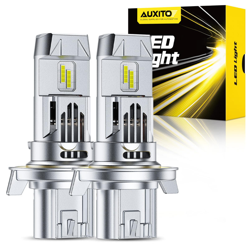 AUXITO 9008 LED Bulbs, 900% Ultra-Bright, 6500K White H13 Fog Light, Easy Plug-N-Play Installation, IP68 Waterproof, Pack of 2 9008/H13