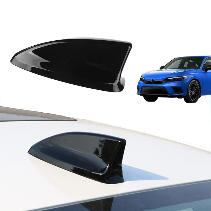 Car Shark Fin Cover Roof Antenna Cover for 11th Generation Civic 2022 2023 2024 2025, Car Shark Fin Cover for Civic Accessories (Glossy Black) Glossy Black