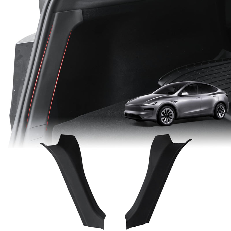 2Pcs Rear Trunk Side Protector for Tesla Model Y Juniper 2025-2026 - TPE Anti-Scratch Cover, Precision Fit, No Tools Installation, Model Y Juniper Interior Accessories 2025 Model Y 2025-2026