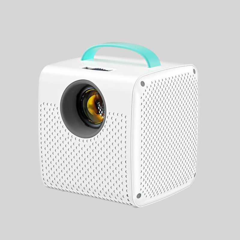 Mini Projector, 1080P Support, Book Projector for Reading, Portable Projector with Handle, USB/HDMI Connection, 50 ANSI, 20"-70" Screen Video Projector for Laptop/PC/Smartphone