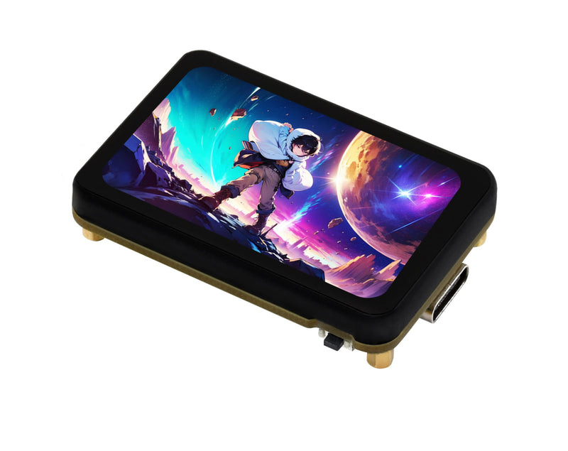 ESP32-S3 1.64inch AMOLED Touch Display Development Board, 280x456, QSPI Interface, Onboard Accelerometer and Gyroscope Sensor and Other Interfaces, ESP32 with Display