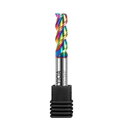 1/2" Tungsten Carbide End Mills for Aluminum & Copper Alloys-HRC55 1 1/2 in