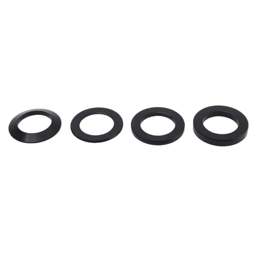 4Pcs M12 Bicycle Thru-Axle Aluminum Alloy Flat Washer for Adjusting the Thru-Axle Length