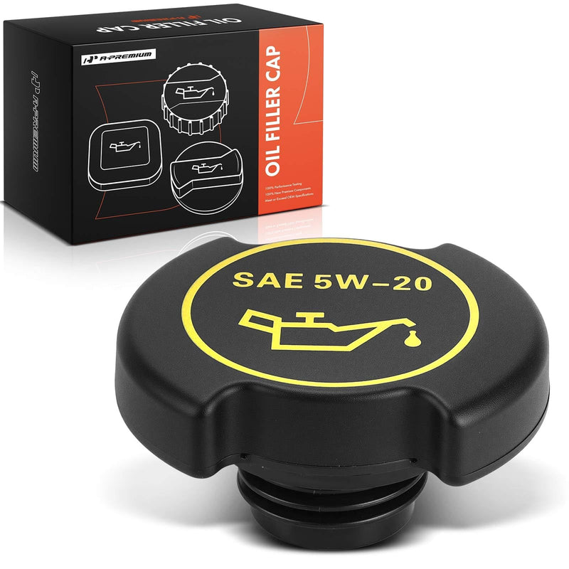 A-Premium Engine Oil Filler Cap Oil Cap Fit For Ford Lincoln Mercury Models - F-150, F-250, F-350, Explorer, Mustang, Ranger, Taurus, Expedition, Bronco, E-150, Navigator, # 90005 F3AZ-6766-B EC-743