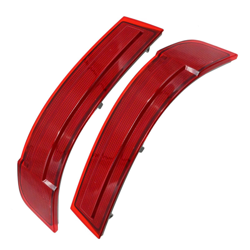  [AUSTRALIA] - Set of 2 1648201174 Rear Bumper Warning Lamps Reflector Red Lens, Replacement for Mercedes Benz X164 X164 GL320 GL450 GL550 2007-2009, Replaces 1648201274