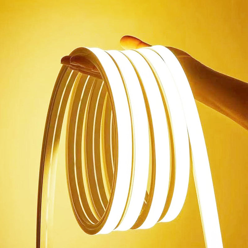 Silicone Soft LED Strip 12V Low Voltage 16.5 FT Step Light 3000K Warm White Light,IP68 Waterproof Outdoor Landscape Lighting,LED Landscape Lighting,Suitable for Courtyard Wall Stairs