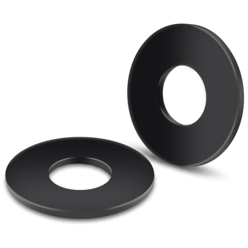 10-Piece 3/4" x 2" 304 Stainless Steel Flat Washers - Black Finish Screws Washers and Repair Washers for Industrial, Automotive and Home Use 3/4" x 2"