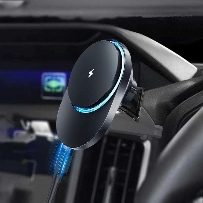 CLEC for Subaru Forester 2026-2019 Magnetic Wireless Car Charger Phone Holder Mount Custom Fit for Subaru Forester 2019-2025 15W Fast Charging Car Phone Holder Wireless Charger
