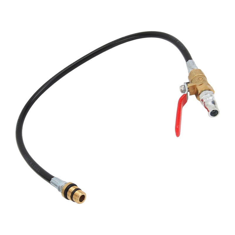 Car Engine Air Valve Holder Pressure Pipe, M12/M14 to 1/4 NPT Valves Spring Tool with Ball Valve, Cylinder Leakage Tester