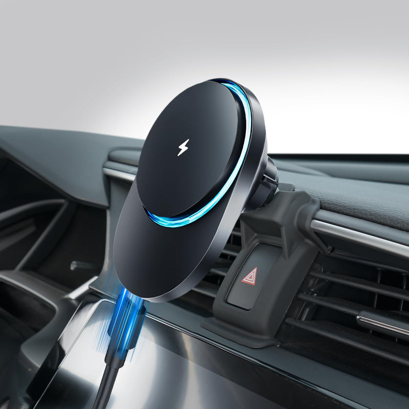 CLEC for Honda Civic 2016-2021 Magnetic Wireless Car Charger Phone Holder Mount Custom Fit for Honda Civic 2016-2021 15W Fast Charging Car Phone Holder Wireless Charger wireless magnetic phone holder for civic 2016-2021