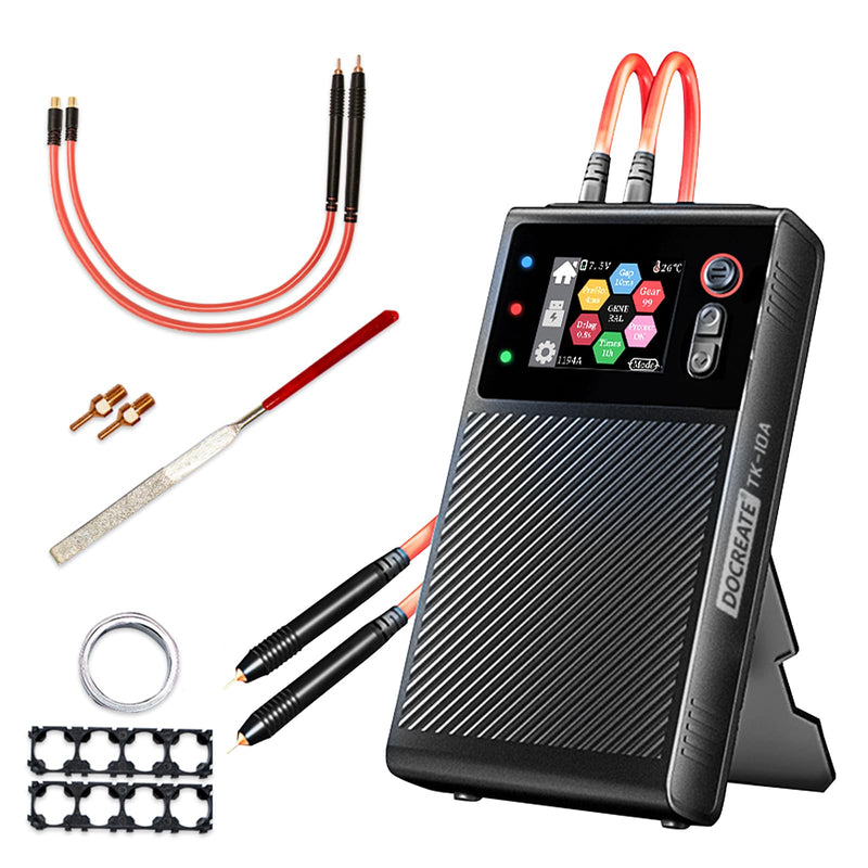 Battery Spot Welder, 8000mah Portable Handheld Spot Welder with LCD Screen, 99 Gears Pulse Adjustable Spot Welding Machine 0.1mm-0.25mm for Iron, Stainless Steel, Nickel Strip, 18650 Battery Pack