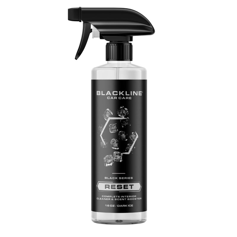 Blackline Luxury Scented Leather Interior Car Cleaner Reset Deep Cleans & Deodorizes All Surfaces, pH-Neutral High-Foam Formula, Long-Lasting Premium Fragrance and Deodorization for Car Dark Ice 16 Fl Oz (Pack of 1)