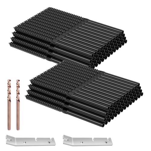 BLIKA 100 Pack 1/8" Black Cable Railing Kit Left &Right Swage Lag Screws 1/8"