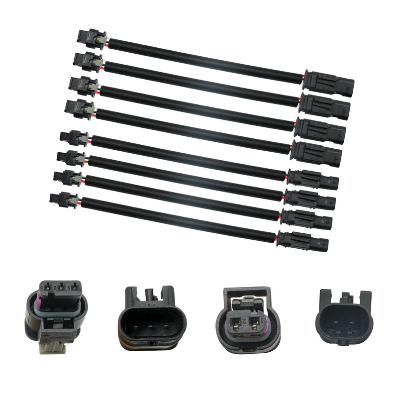 3PIN & 2PIN Harness Extension Kit 8PCS Camshaft Position Sensor Connector Plug Wiring Harness Compatible with Mercedes Benz 4.7L M278 Engine Vehicles 2011-2020 Replace A2761560790 A2769051000