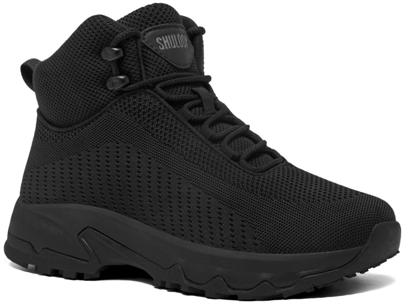 SHULOOK Non Slip Work Boots Women Slip Resistant Comfortable Mesh Kitchen Chef Shoes for Restaurant Food Service Lightweight Walking Shoes Ankle Support,Black 8 Black