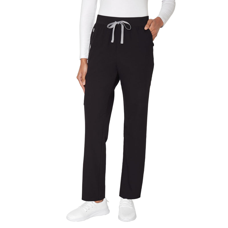 Hanes Women's Scrub Pants, Comfort Fit Healthcare Pants for Women, Moisture-Wicking Medical Scrubs Medium New Ebony