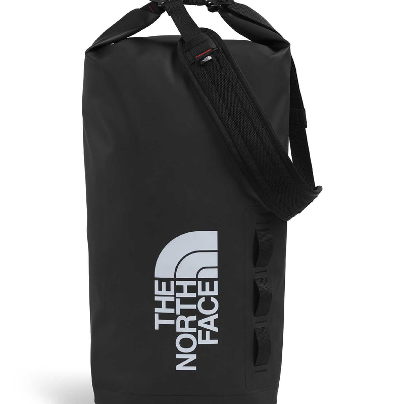 The North Face Base Camp Dry Bag - Roll-Top Waterproof Stuff Sack, Ideal for Camping Gear & Kayak Accessories, TNF Black/TNF White, 18 Liters