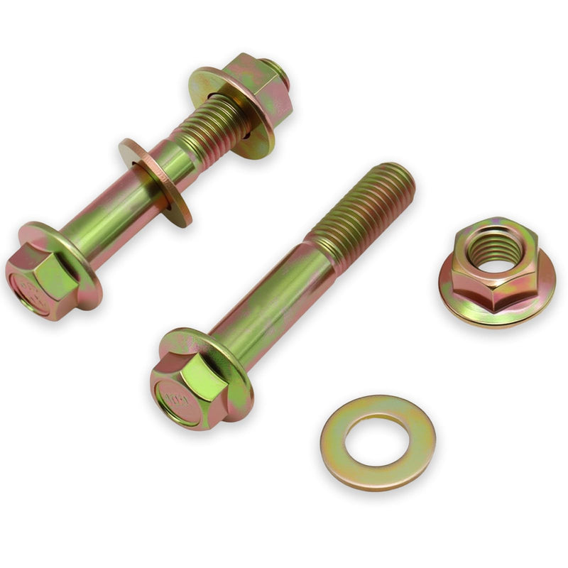 Front Shock Lower Bolt Kit for Toyota 4Runner 1996-2021, FJ Cruiser 2007-2014, Lexus GX460 2010-2021, GX470 2003-2009 - Class 10.9 Hardened Steel, Yellow Zinc Coated Front