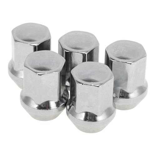 5 Pcs M14x1.5 Lug Nuts for Land Rover Discovery Sport 2015-2021 Alloy Steel Wheel Lug Nuts No.T4A2670/LR001381/9G911K024AA Silver Tone