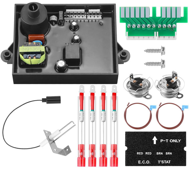 2025 HOT- RV Water Heater Part Fit Atwood RV Water Heater GC6AA-10E GC10A-4E include 91365 Control Circuit Board Parts,91447 Thermal Cut Off & Thermostat Kit,93868 Initer Electrode By AMI PARTS