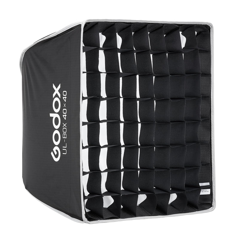 Godox UL-Series Softbox 16''x16'' / 40x40cm Square Quick Release Umbrella Softbox Foldable Light Modifier for Product Photography & Tabletop Lighting - Bowens Mount Compatible