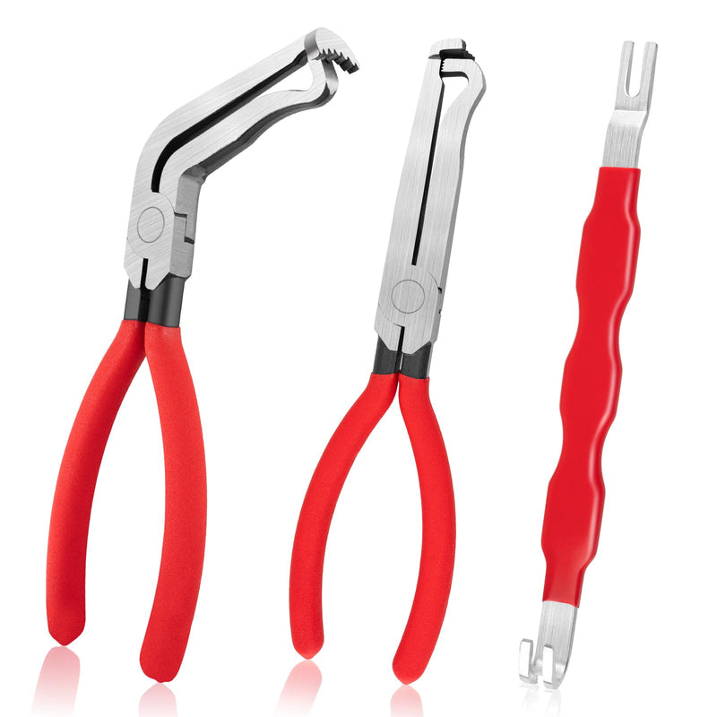 3PCS Electrical Disconnect Pliers, Upgrade Electrical Connector Pliers, Automotive Electrical Connector Removal Tool, Electrical Plug Connector Separator for Cars, Trucks, SUVs