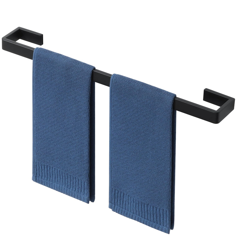 Alise Black Towel Bar, 24 Inch Towel Rack for Bathroom Wall Mounted, SUS304 Stainless Steel Bathroom Towel Holder, Space-Saving Hand Towel Holder, Towel Rail Hanger for Wall, Kitchen Matte Black