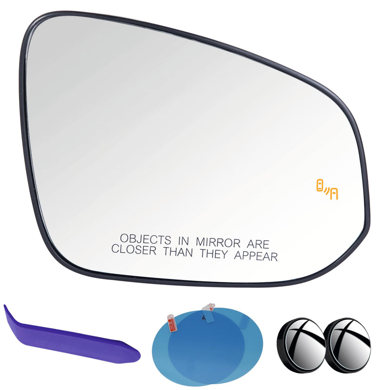 EAP Passenger Side Mirror Glass Compatible with Toyota Highlander 2014-2026, Corolla Cross 2022-2026, Grand Highlander 2023-2026, Heated With Blind Spot, 879310E150 879310E371 879310E370 879310A150