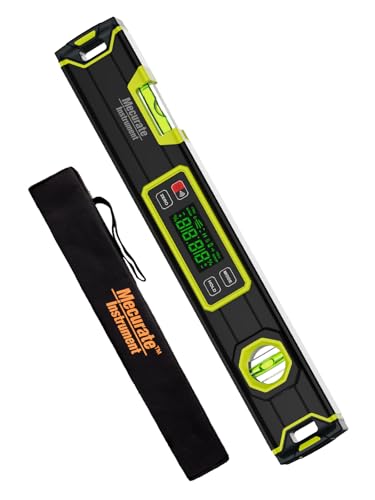 Mecurate 16-Inch Magnetic Digital Level, Electronic Angle Finder, ±0.1° 16-Inch Digital Level