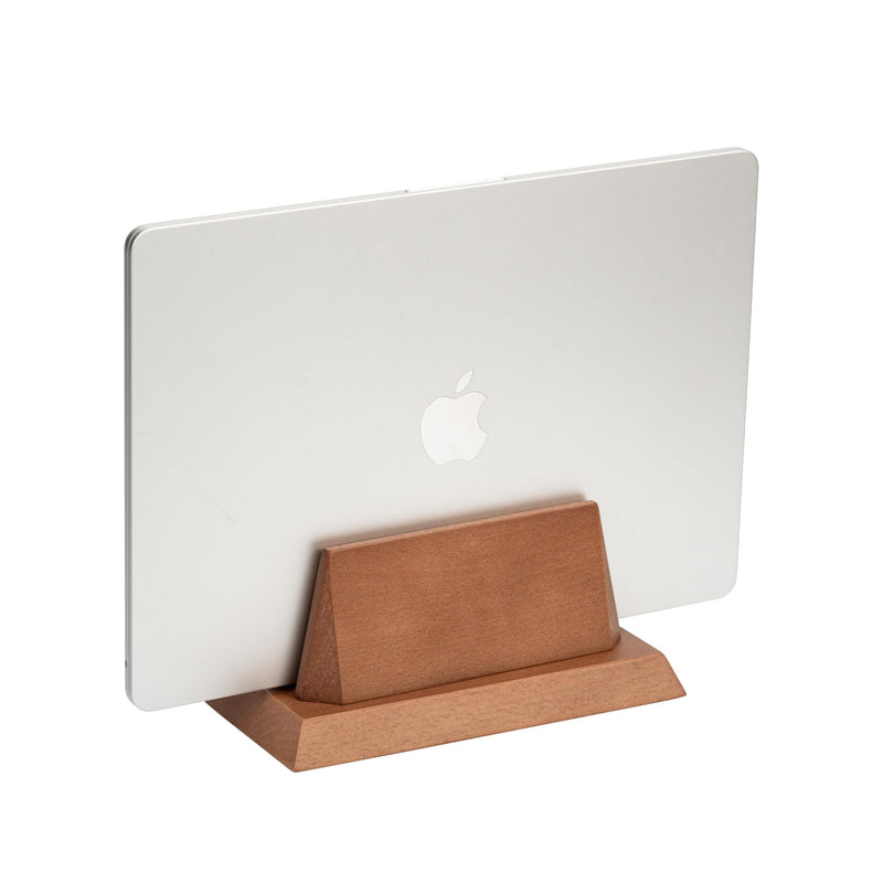 ZMARKRAFT® Adjustable Vertical Laptop Stand Holder Compatible with All Laptops, Solid Wood MacBook Stand, Wooden iPad Holder, Manually Adjustable Without Any Tool