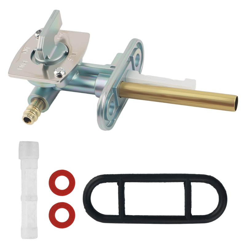 Petcock Fuel Shutoff Valve Kit,Fuel Petcock Valve Compatibie with Yamana Kawasaki Suzuki Includes Gasket/Filter Tube,Professional Motorcycle Accessories Fuels Shut off Valves