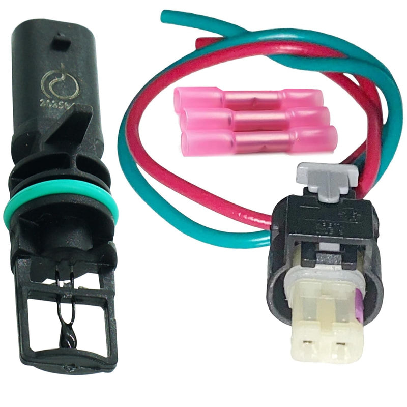 Air Charge Temperature Sensor & Connector Harness Pigtail for Chrysler Dodge Avenger Challenger Charger Durango Grand Caravan Journey Jeep RAM IAT 2011-2024 Replaced OE# 5149182AA, 5149182AB
