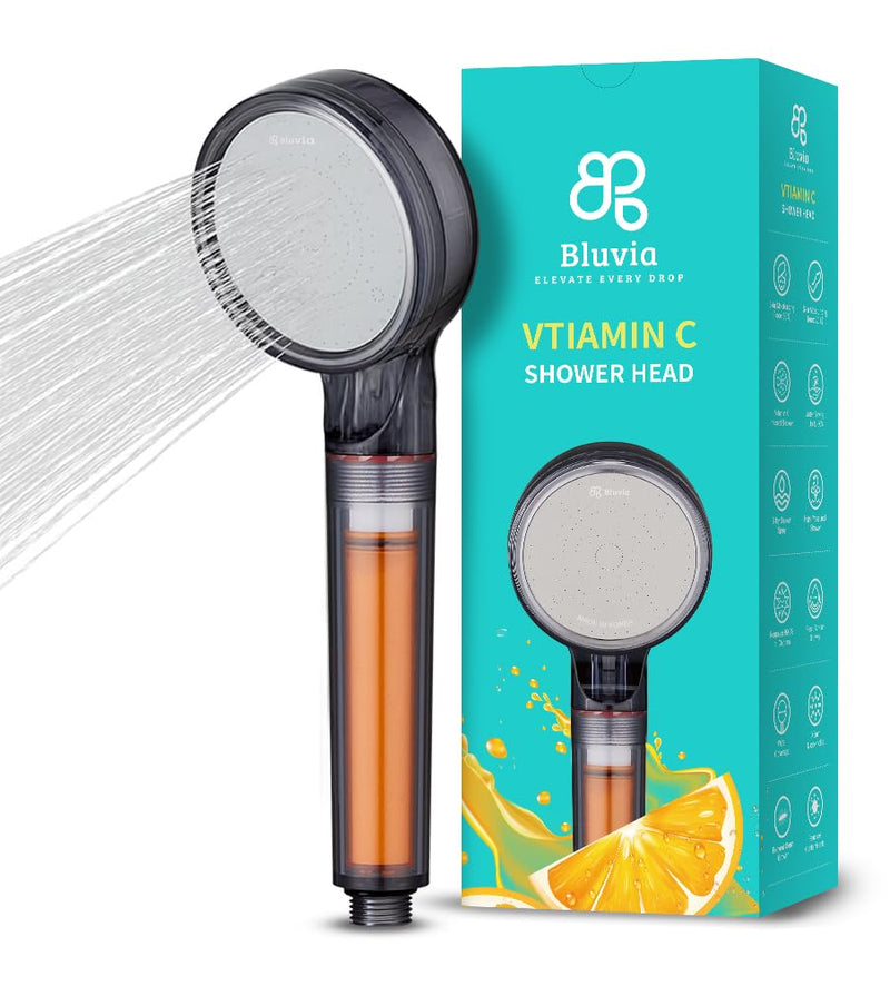 Bluvia Vitamin C Filtered Shower Head with Handheld High Pressure Handheld Shower Head with Filter