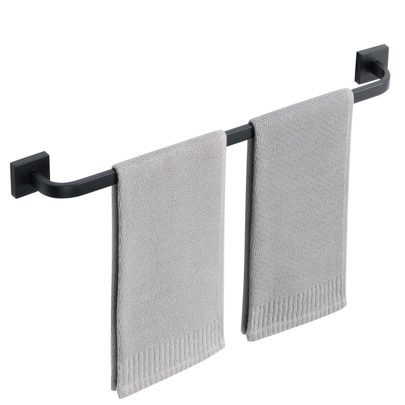 Alise Towel Bar for Bathroom,24'' Towel Holder Black Towel Racks for Bathroom Wall Mount,SUS304 Stainless Steel Towel Rail Towel Hanger for Wall,Matte Black 24 Inch Matte Black