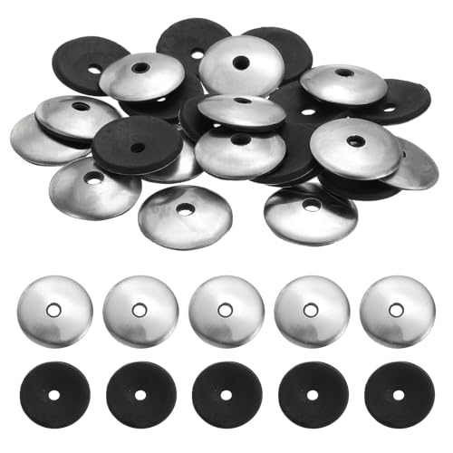 MECCANIXITY 70Pack Stainless Steel EPDM Bonded Sealing Washers, #12 x 1-3/16" Neoprene Cushioning Washer Gasket for Screws Bolts Machinery (M5.5x30mm) #12 x 1-3/16"(M5.5x30mm) 70