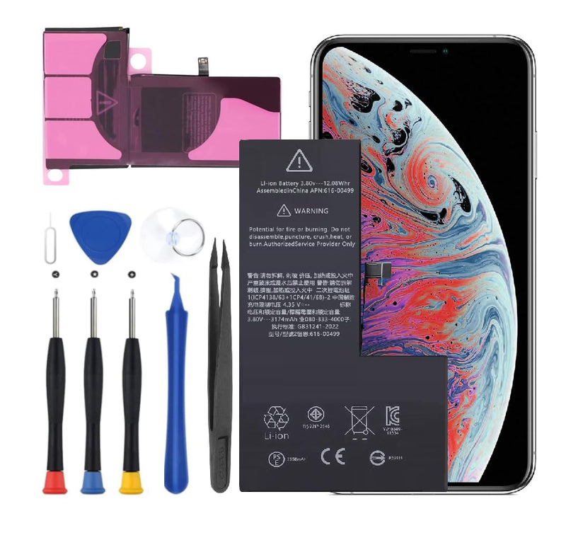 Battery for iPhone Xs Max, Upgraded Battery Replacement Compatible with iPhone Xs Max A1921 A2101 A2102 A2104 with Professional Repair Tools Kit