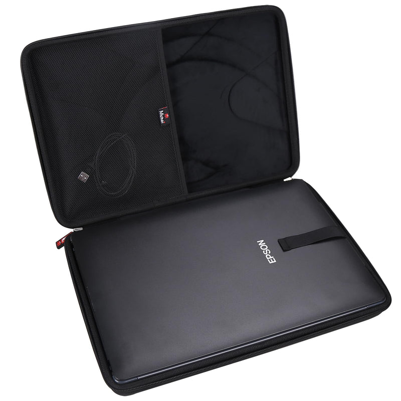 Mchoi Hard Portable Case Compatible with Epson Perfection V39/V39 II/V19/V19 II Slim Scanner(Case Only) (Black) Black