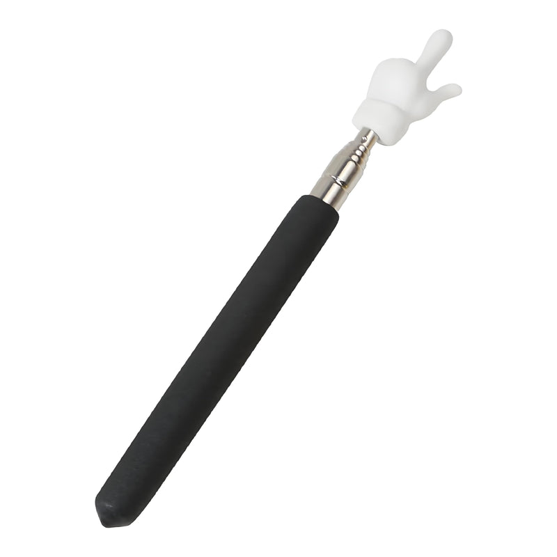 Telescopic Teaching Hand Pointer, Pointer for Classroom 21.6 Inch Extended Length, Retractable Classroom Whiteboard Pointero Classroom Supplies for Elementary School Kindergarten Teacher（ Black）