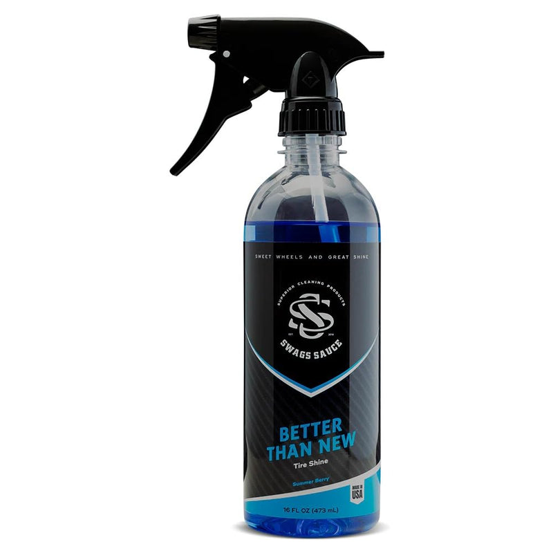 Better Than New | Summer Berry Scent | Tire Shine 16oz Bottle by Swags Sauce - Enhances The Natural Shine of Your Tires While Protecting Against Harmful UV Rays and Environmental contaminants.