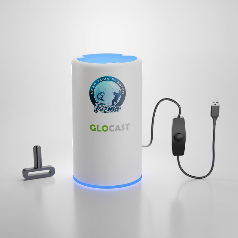 Aramish GloCast Mini - Instant UV Charger for Lures Ice Fishing Night Fishing Glow Baits Jigs Tubes Powerful UV LED Light 6"
