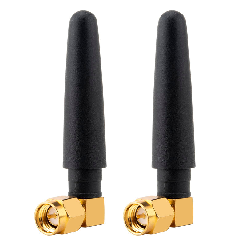433Mhz Antenna SMA Male 3dBi Omnidirectional Thumb Antenna Short Range Mini Aerial for Ham Radio Signal Booster Wireless Repeater LoRa IoT Remote Walkie Smart Home Sensor (2 Pack)