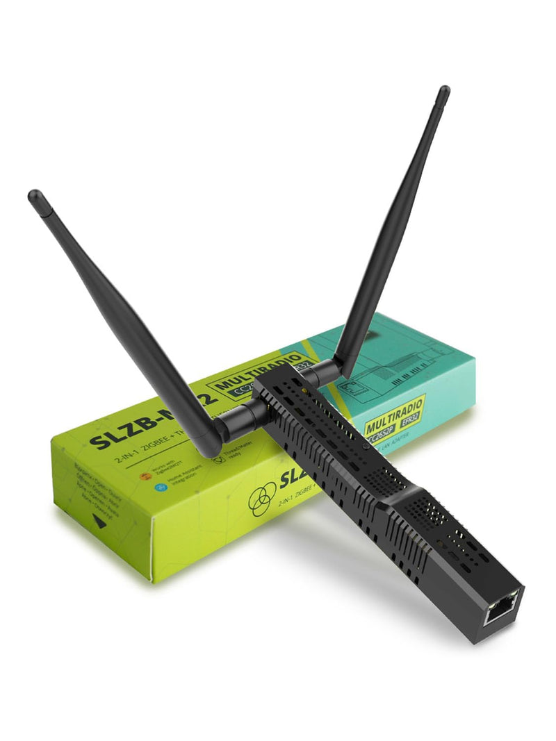 SMLIGHT SLZB-MR2 - Zigbee 3.0 to Ethernet,USB,and WiFi Gateway Coordinator with PoE,Universal Gateway for Home Assistant/ Zigbee2MQTT/ZHA,Wireless Zigbee 3.0 USB Adapter