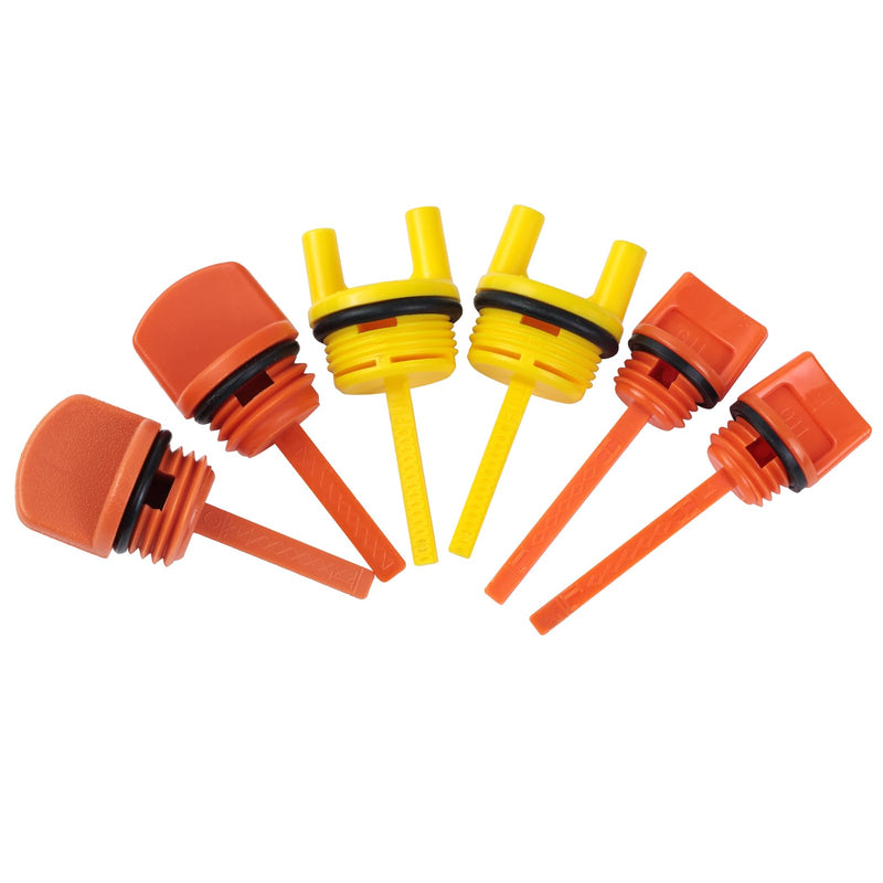 WOTIAN Oil Filler Cap Assembly Compatible with Predator Firman Champion 389cc 420cc 439cc 459cc Oil Dipstick 3 Sizes(M20*2pcs + M26*2pcs + M30*2pcs) 389cc/420cc/439cc