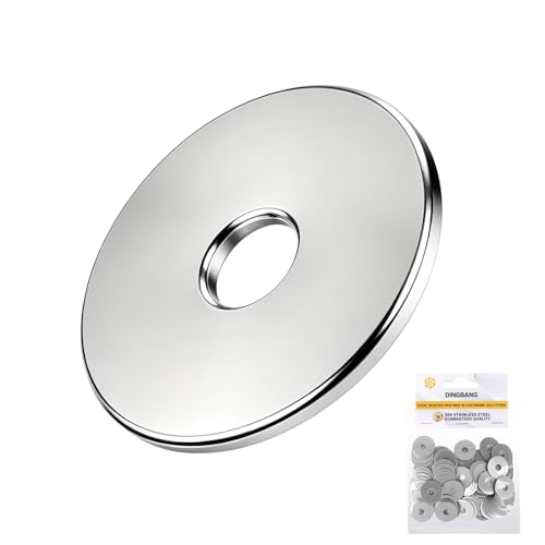 120Pcs (1/4 x 1) Fender Washers,18-8(304) Stainless Steel Flat Washers, Large Repair Metal Washers 1/4" x 1"