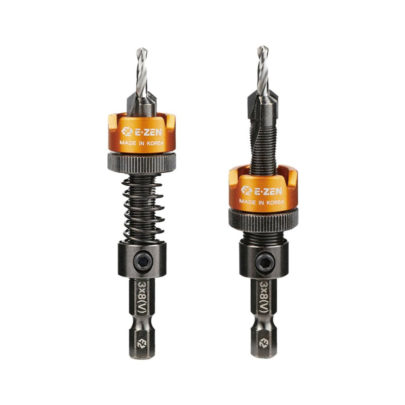 Depth Adjustable Countersink Drill Bit (3 x 8mm, 1/8" x 5/16") 1PCS 3 x 8mm (1/8" x 5/16")