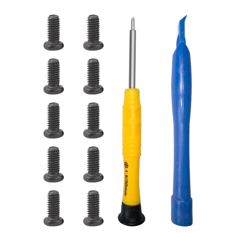 10Pcs Key Fob Screw with Repair Kit,Replacement Part 35116-SDA-A11 Compatible with Honda Key Remotes Since 2003 Black